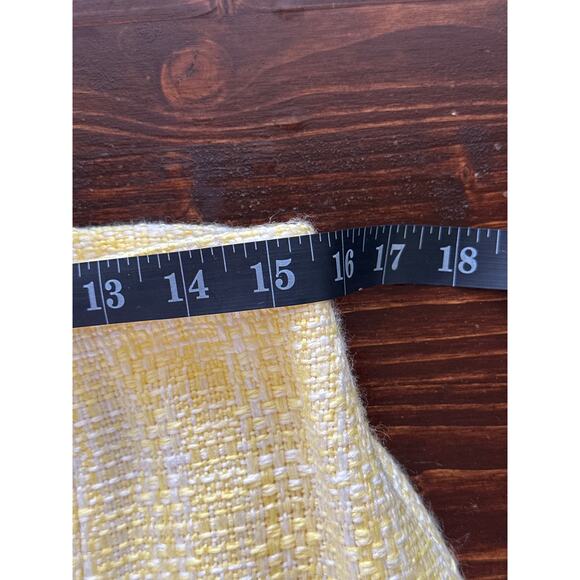 Pastel Yellow Skirt Suit 12 Tweed Plaid Spring Corpcore Soft Girl Coquette - Picture 12 of 16